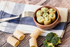 Paccheri ripieni di crema di broccoli